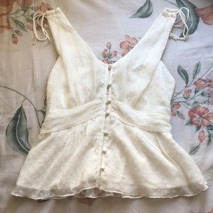 ABERCROMBIE AND FITCH peplum top